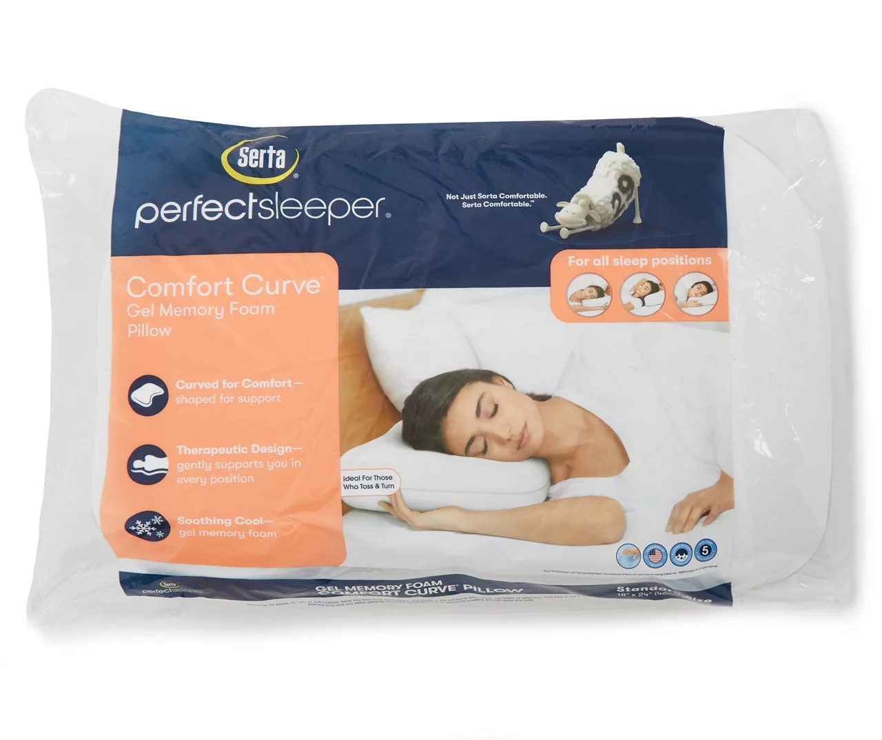 Comfort Curve Gel Memory Foam Pillow 1 Comfort Curve Gel Memory Foam Pillow