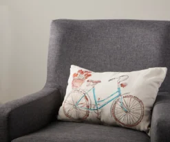 Prairie Bike Throw Pillow -Hoover Sales Store 810485716 2