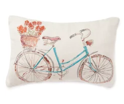 Prairie Bike Throw Pillow