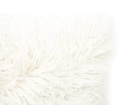 Harper Shag Ivory Throw Pillow -Hoover Sales Store 810487355 3