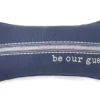 "Be Our Guest" Navy Throw Pillow