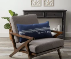 "Be Our Guest" Navy Throw Pillow -Hoover Sales Store 810490144 2