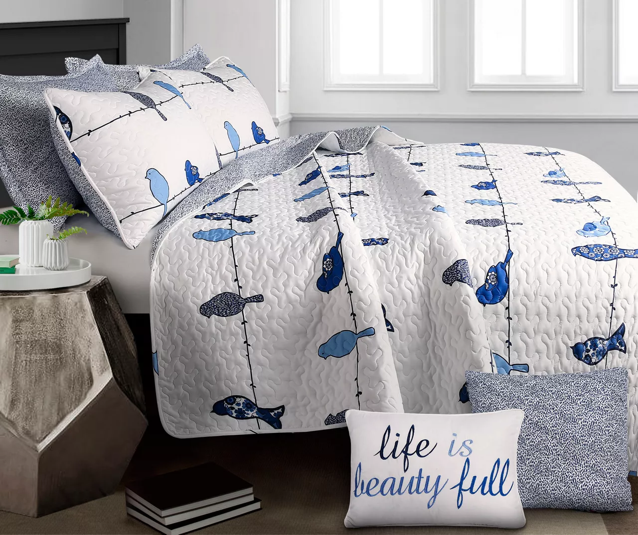 Rowley Birds Reversible 7-Piece Quilt Set 19 Rowley Birds Reversible 7-Piece Quilt Set - Image 19