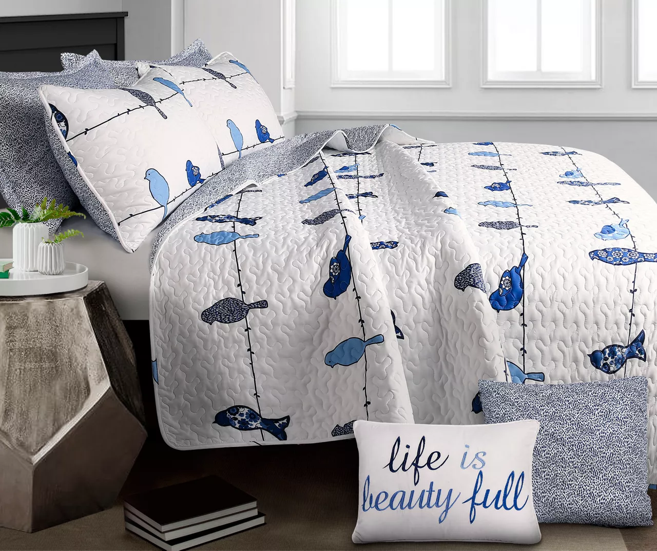 Rowley Birds Reversible 7-Piece Quilt Set 14 Rowley Birds Reversible 7-Piece Quilt Set - Image 14