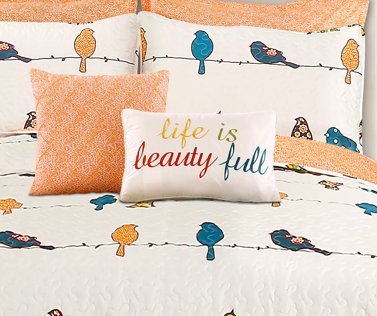 Rowley Birds Reversible 7-Piece Quilt Set 11 Rowley Birds Reversible 7-Piece Quilt Set - Image 11