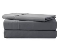 Gray 3-Piece Microfiber Twin Sheet Set