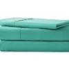 Teal Microfiber Twin 3-Piece Sheet Set