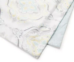 Real Living Yellow & Aqua Medallion Comforter Set -Hoover Sales Store 810505377 2