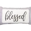 "Blessed" Black & White Lumbar Throw Pillow
