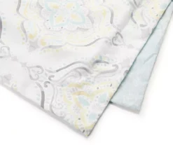 Real Living Yellow & Aqua Medallion Comforter Set -Hoover Sales Store 810515866 2