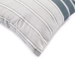 Real Living Alister Gray Striped Reversible Comforter Set -Hoover Sales Store 810516568 810504486 810504490 810504697 810504545 5