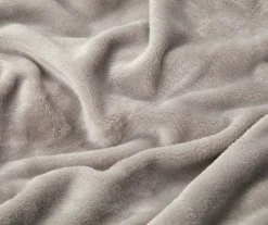 Gray Queen/King Velvet Plush Blanket -Hoover Sales Store 810519405 810519406 2