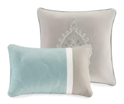 Stacie Seafoam Queen 8-Piece Comforter Set 21 Stacie Seafoam Queen 8-Piece Comforter Set -Hoover Sales Store 810523118 810523120 10