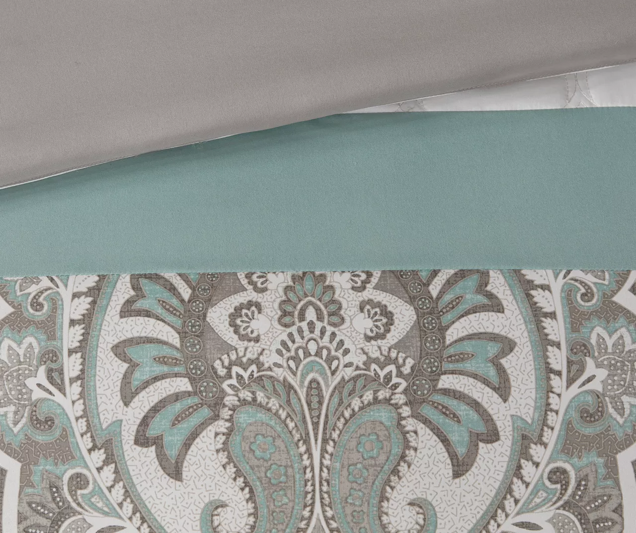 Stacie Seafoam Queen 8-Piece Comforter Set 4 Stacie Seafoam Queen 8-Piece Comforter Set - Image 4