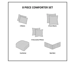 Stacie Blush King 8-Piece Comforter Set -Hoover Sales Store 810523119 810523121 13