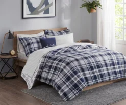 Leroy Navy Twin 6-Piece Reversible Comforter Set -Hoover Sales Store 810523123 810523125 810523126 810523127 2 1