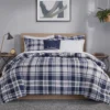 Leroy Navy Twin 6-Piece Reversible Comforter Set