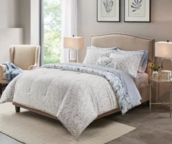 Leisha Blue Queen 8-Piece Reversible Comforter Set -Hoover Sales Store 810523128 810523131 810523129 810523130 3