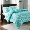 Hayden Aqua Full/Queen Reversible 5-Piece Comforter Set
