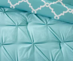 Hayden Aqua Full/Queen Reversible 5-Piece Comforter Set 12 Hayden Aqua Full/Queen Reversible 5-Piece Comforter Set -Hoover Sales Store 810523132 810523134 4