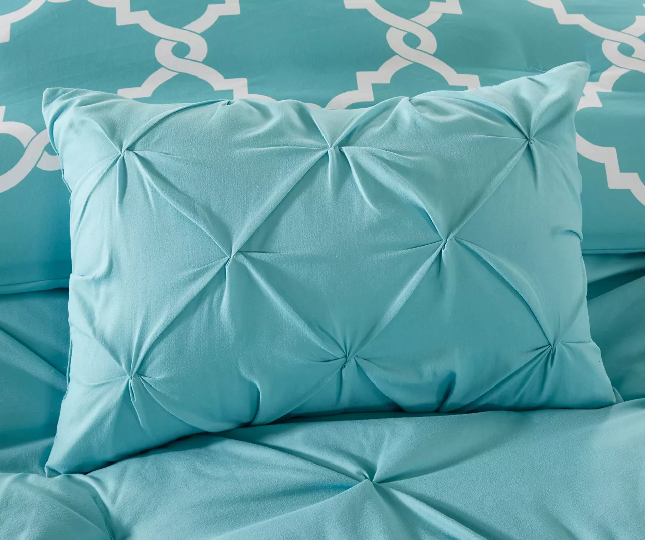 Hayden Aqua Full/Queen Reversible 5-Piece Comforter Set 6 Hayden Aqua Full/Queen Reversible 5-Piece Comforter Set - Image 6