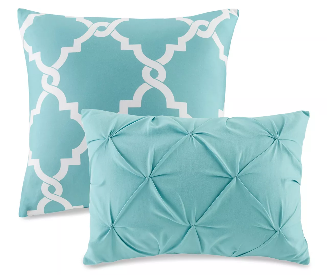 Hayden Aqua Full/Queen Reversible 5-Piece Comforter Set 8 Hayden Aqua Full/Queen Reversible 5-Piece Comforter Set - Image 8