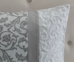Casey Gray Embroidered Queen 8-Piece Comforter Set 21 Casey Gray Embroidered Queen 8-Piece Comforter Set -Hoover Sales Store 810523138 810523139 5