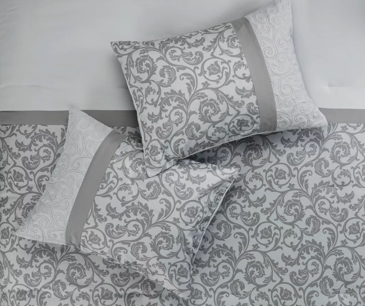 Casey Gray Embroidered Queen 8-Piece Comforter Set 9 Casey Gray Embroidered Queen 8-Piece Comforter Set - Image 9