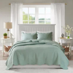 Genoa Scalloped Coverlet Set -Hoover Sales Store 810523154 810523158