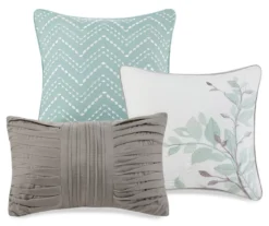 Arbor Aqua Reversible Coverlet Set -Hoover Sales Store 810523161 810523162 9