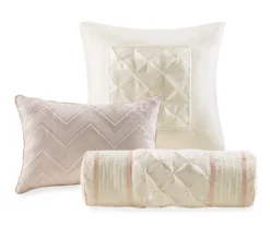 Piedmont Blush Tufted Queen 7-Piece Comforter Set -Hoover Sales Store 810523165 810523169 810523174 10 1