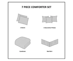 Piedmont Blush Tufted Queen 7-Piece Comforter Set -Hoover Sales Store 810523165 810523169 810523174 11 1