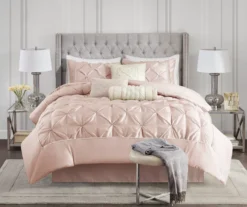Piedmont Blush Tufted Queen 7-Piece Comforter Set