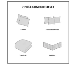 Piedmont Ivory Tufted Full 7-Piece Comforter Set 24 Piedmont Ivory Tufted Full 7-Piece Comforter Set -Hoover Sales Store 810523166 810523170 810523231 11