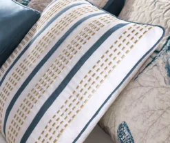 Rockaway Blue Reversible Coverlet Set -Hoover Sales Store 810523177 810523178 810523179 4