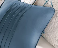 Rockaway Blue Reversible Coverlet Set -Hoover Sales Store 810523177 810523178 810523179 5