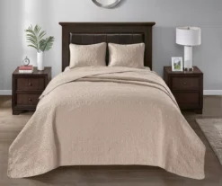 Vancouver Khaki Queen 3-Piece Bedspread Set -Hoover Sales Store 810523203 810523214 810523239 810523249 2