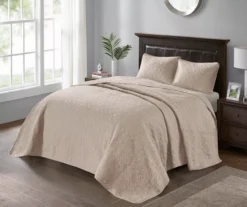 Vancouver Khaki Queen 3-Piece Bedspread Set -Hoover Sales Store 810523203 810523214 810523239 810523249 3