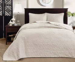 Vancouver Cream Queen 3-Piece Bedspread Set