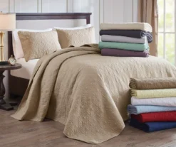Vancouver Mocha King 3-Piece Bedspread Set -Hoover Sales Store 810523206 810523216 810523233 810523243 10