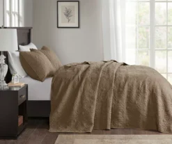 Vancouver Mocha King 3-Piece Bedspread Set -Hoover Sales Store 810523206 810523216 810523233 810523243 2