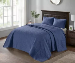 Vancouver Navy King 3-Piece Bedspread Set 15 Vancouver Navy King 3-Piece Bedspread Set -Hoover Sales Store 810523210 810523240 810523250 810523255 3
