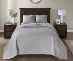 Vancouver Gray Queen 3-Piece Bedspread Set -Hoover Sales Store 810523211 810523237 810523247 810523256 2