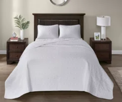 Vancouver White Full 3-Piece Bedspread Set -Hoover Sales Store 810523212 810523241 810523251 810523257 2