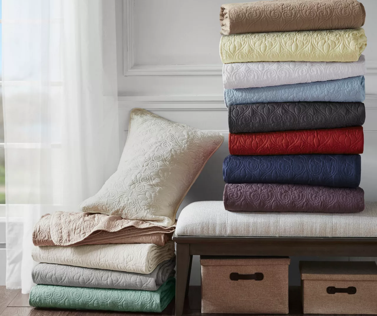 Vancouver Seafoam Full 3-Piece Bedspread Set 11 Vancouver Seafoam Full 3-Piece Bedspread Set - Image 11