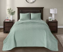 Vancouver Seafoam Full 3-Piece Bedspread Set 14 Vancouver Seafoam Full 3-Piece Bedspread Set -Hoover Sales Store 810523213 810523238 810523248 810523258 2 1