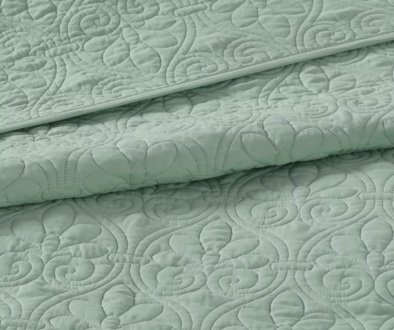 Vancouver Seafoam Full 3-Piece Bedspread Set 5 Vancouver Seafoam Full 3-Piece Bedspread Set - Image 5