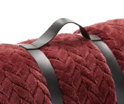 Tawny Port Jacquard Supreme Velvet Queen Blanket -Hoover Sales Store 810531012 3