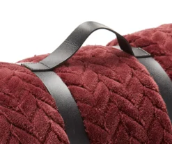 Tawny Port Jacquard Supreme Velvet King Blanket -Hoover Sales Store 810531016 3