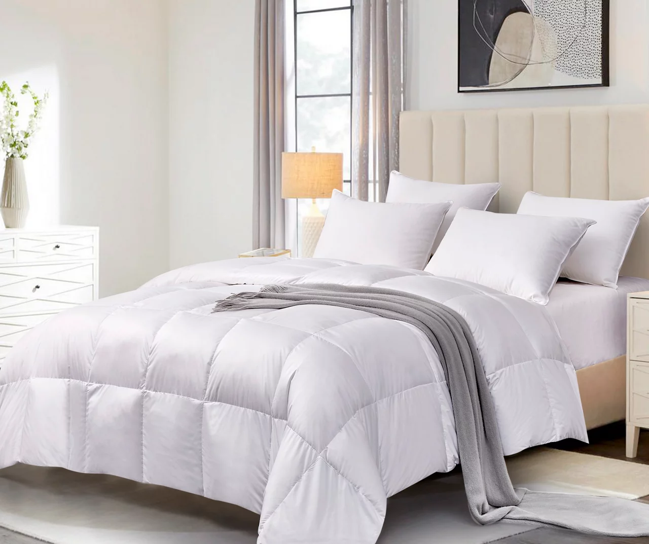White Down Fiber Twin Comforter 1 White Down Fiber Twin Comforter